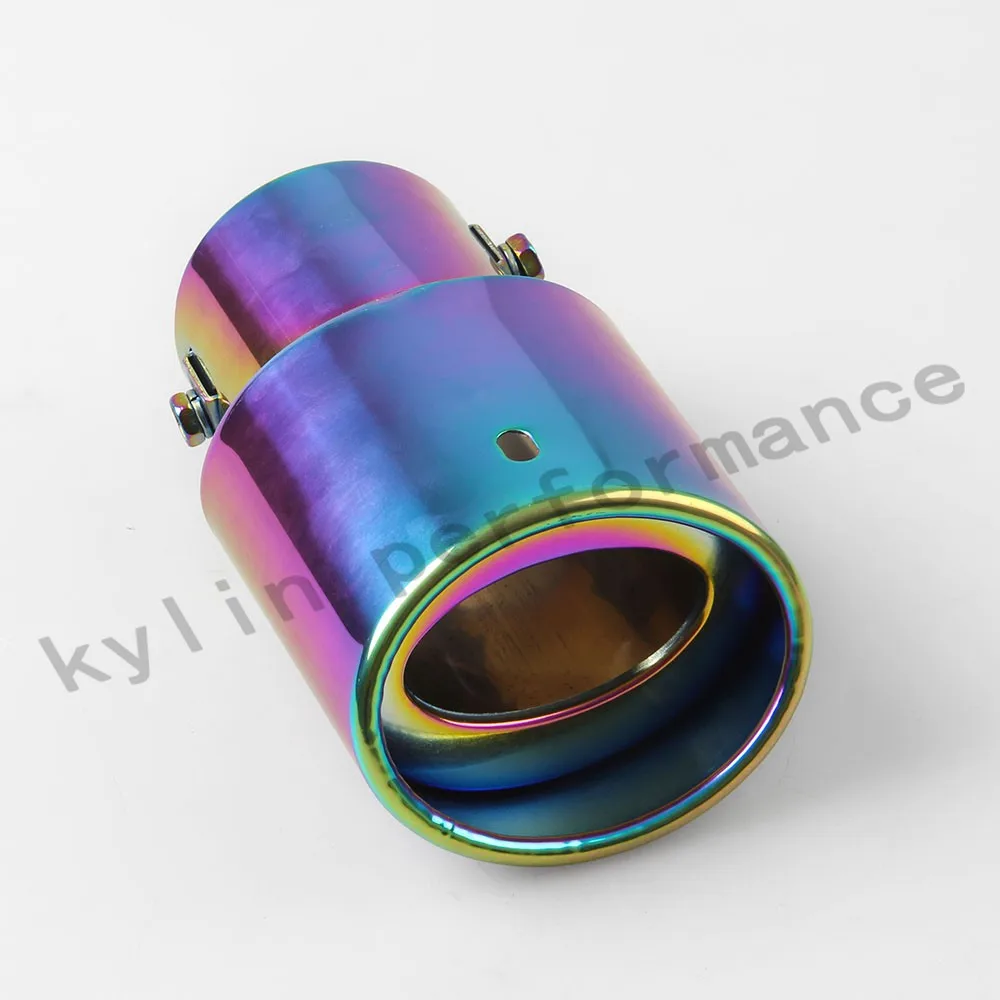 2 5 дюймов глушитель из нержавеющей стали для автомобиля наконечник трубы