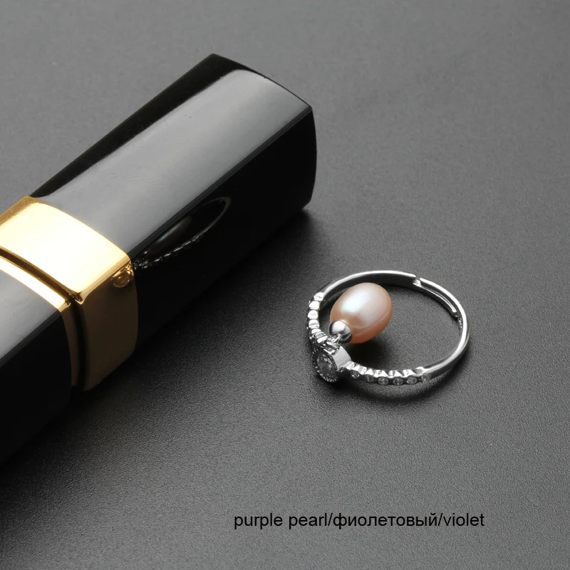 Женское кольцо с натуральным пресноводным жемчугом YouNoble модное регулируемое из