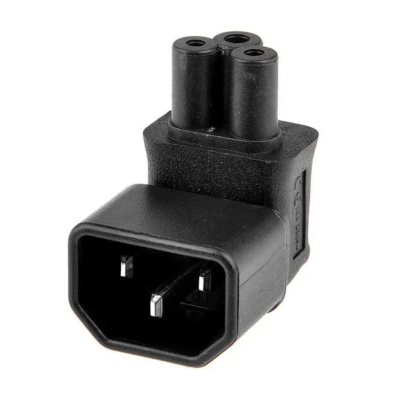 IEC320 C14 Мужской к C5 Женский 90 градусов под углом Угловой блок питания PDU