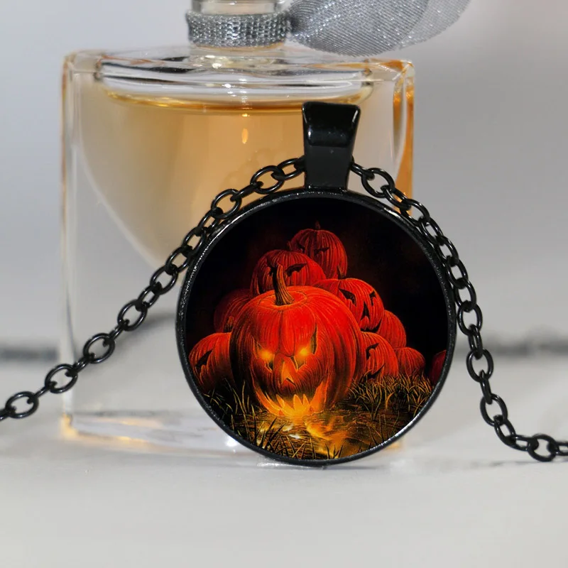 Оптовая продажа ожерелье в виде летучей мыши на Хэллоуин подвеска всю Луну