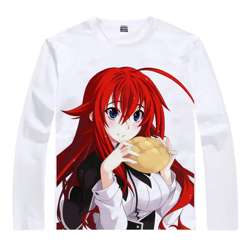 Style 17 Coolprint аниме рубашка школа DXD BorN футболки мульти-стиль длинный рукав Xenovia Quarta Akeno Himejima Косплей Motivs рубашки - Цвет: Style 17