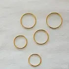 Женское кольцо из 100% настоящего серебра 925 пробы, простое гладкое тонкое кольцо с маленькими пальцами, ювелирные изделия