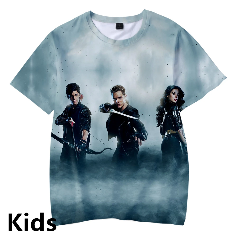 2019 Детские футболки с 3D принтом Shadowhunters модные летние коротким рукавом Лидер