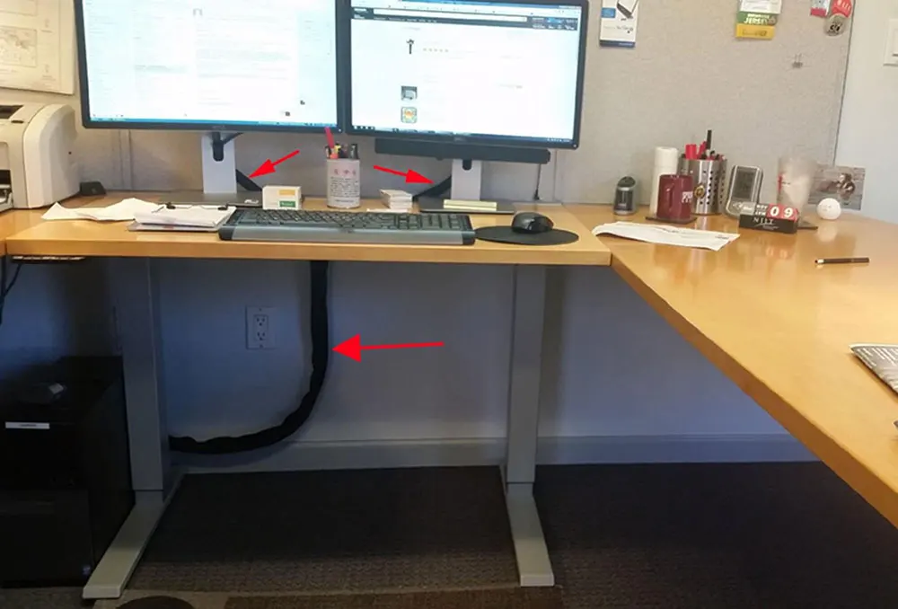 4 Упак. Черная сумка на молнии с проводным кабелем отверстием для управления