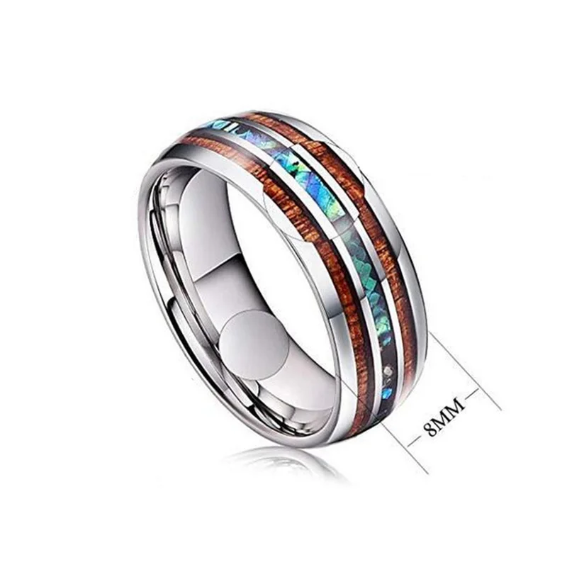 Новое дерево из нержавеющей стали Серебряное кольцо высокого качества Модные