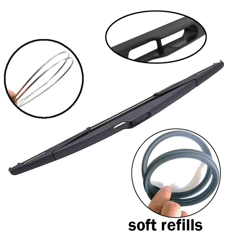 

Erick's Wiper 12" Rear Wiper Blade & Arm Set Kit For BYD F0 Hatchback 2008 - 2019 Windshield Windscreen Rear Window