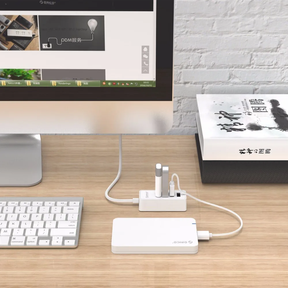 ORICO 4 Ports USB2.0 HUB Desktop Support OTG Function Attach Design Reserved MicroB Power Supply Port USB | Компьютеры и офис