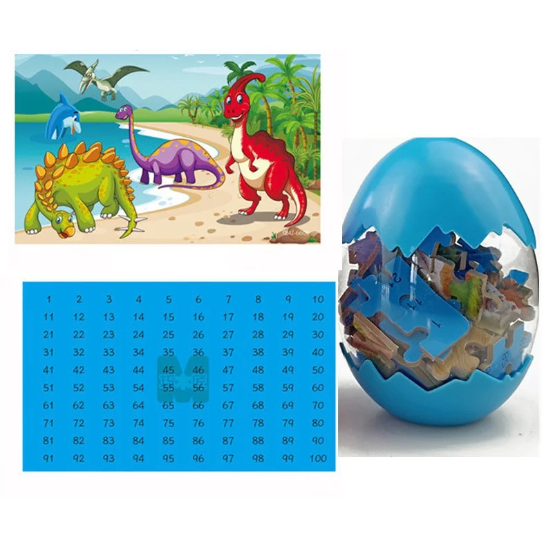 

60Pcs Dinosaur Eggs 3D Puzzles Wooden Toys Animal Puzzle Educational Toys Children Kids Baby Gift 2019
