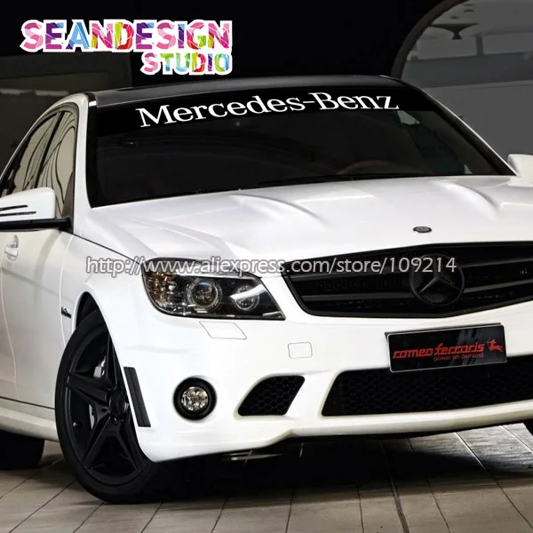 

C63 A45 CLA GLC GLA GLK G300 G350 G500 auto car Windshield Decal Sticker PVC