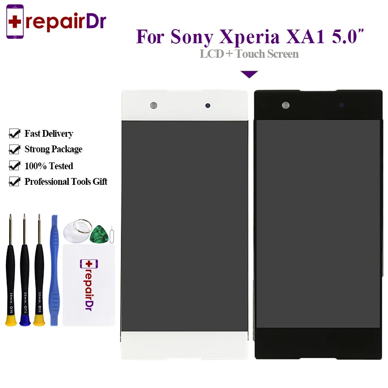 Оригинальный дисплей для SONY Xperia XA1 ЖК сенсорный экран с рамкой сменный G3112 G3116