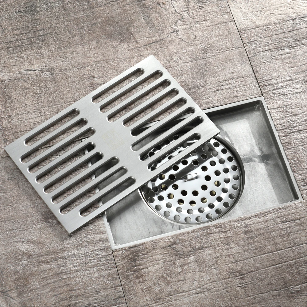 HIDEEP Brush Nickel медный душевой трап для всей семьи ванная туалет кухня Балкон