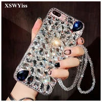for iphone 6s 7 8 plus luxury bling rhinestone big diamond phone case for iphone 13 12 mini 11 pro max xr xs max soft back cover