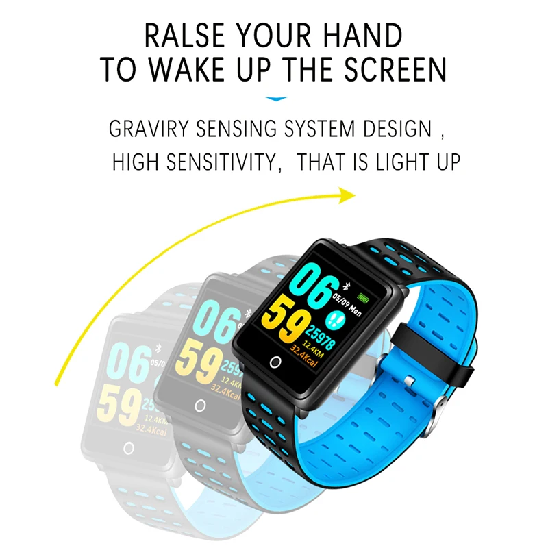 LIGE Новый умный Браслет пульсометр Мониторинг Артериального Давления фитнес