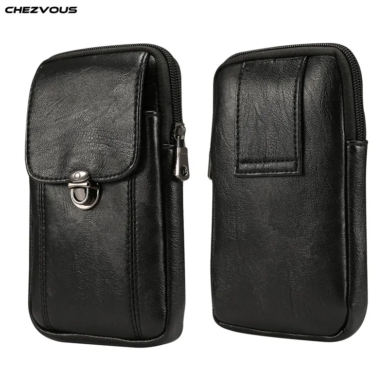

CHEZVOUS Phone Case Belt Clip Leather Bag Cover for iPhone X XS MAX XR 7 8 6 6s Plus for Samsung S9 S8 S7 S6 Edge J5 J7 J3 A5 A7