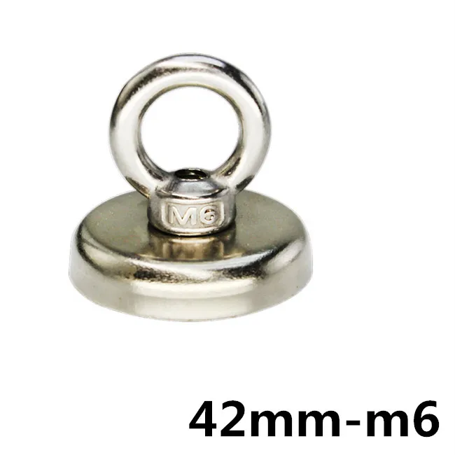 D42mm сильный Мощный круглый неодимовый магнит крюк спасательный рыболовный
