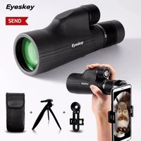 eyeskey hd monocular telescope 10 30x50 zoom powerful multi coated bak4 prism waterproof binoculars spotting scope for hunting