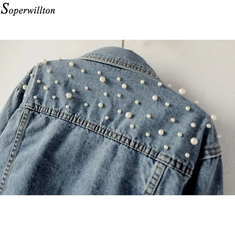 Женская короткая джинсовая куртка винтажная Повседневная потертая бомбер