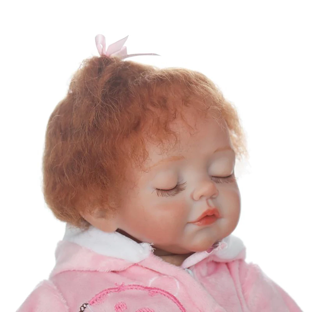 NPK 42 см малышка реборн куклы реалистичные BeBe возрождается Мягкие силиконовые для