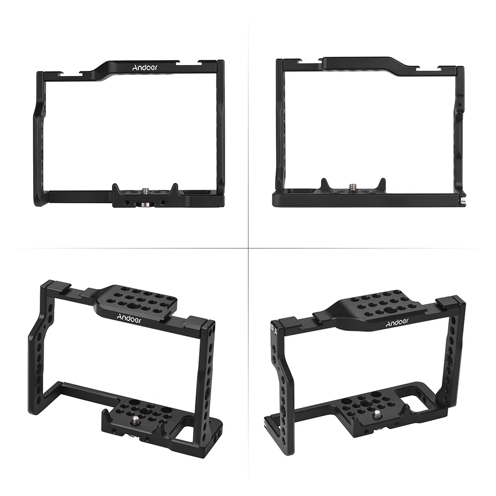 Клетка для камеры Andoer G85 с множеством монтажных отверстий 1/4 &quotи 3/8&quot 2 гнезда