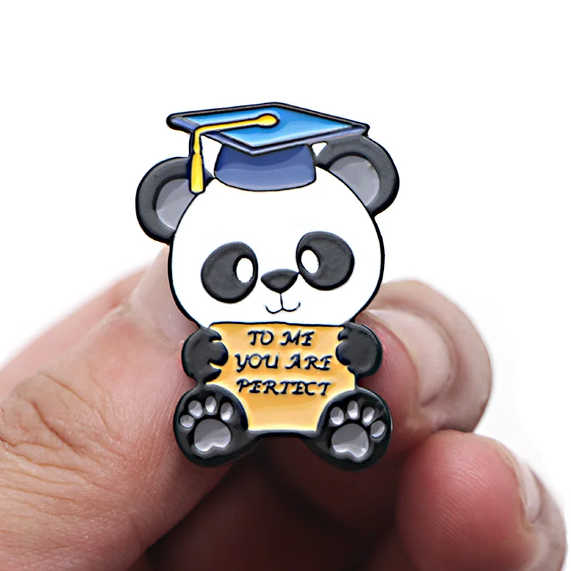 V282 To Me You Are Perfect Panda Pins эмалированные Броши для женщин и мужчин нагрудная булавка мультяшный металлический значок воротник ювелирные изделия Выпускной подарок