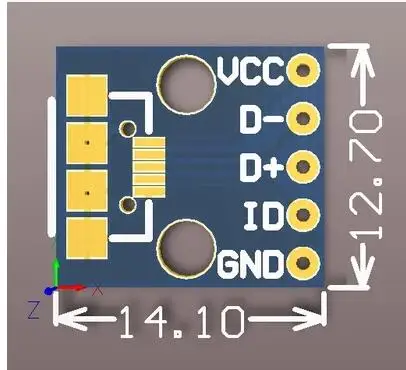 Бесплатная доставка! CJMCU Интерфейс micro USB для адаптера питания сиденья 5 В макетная