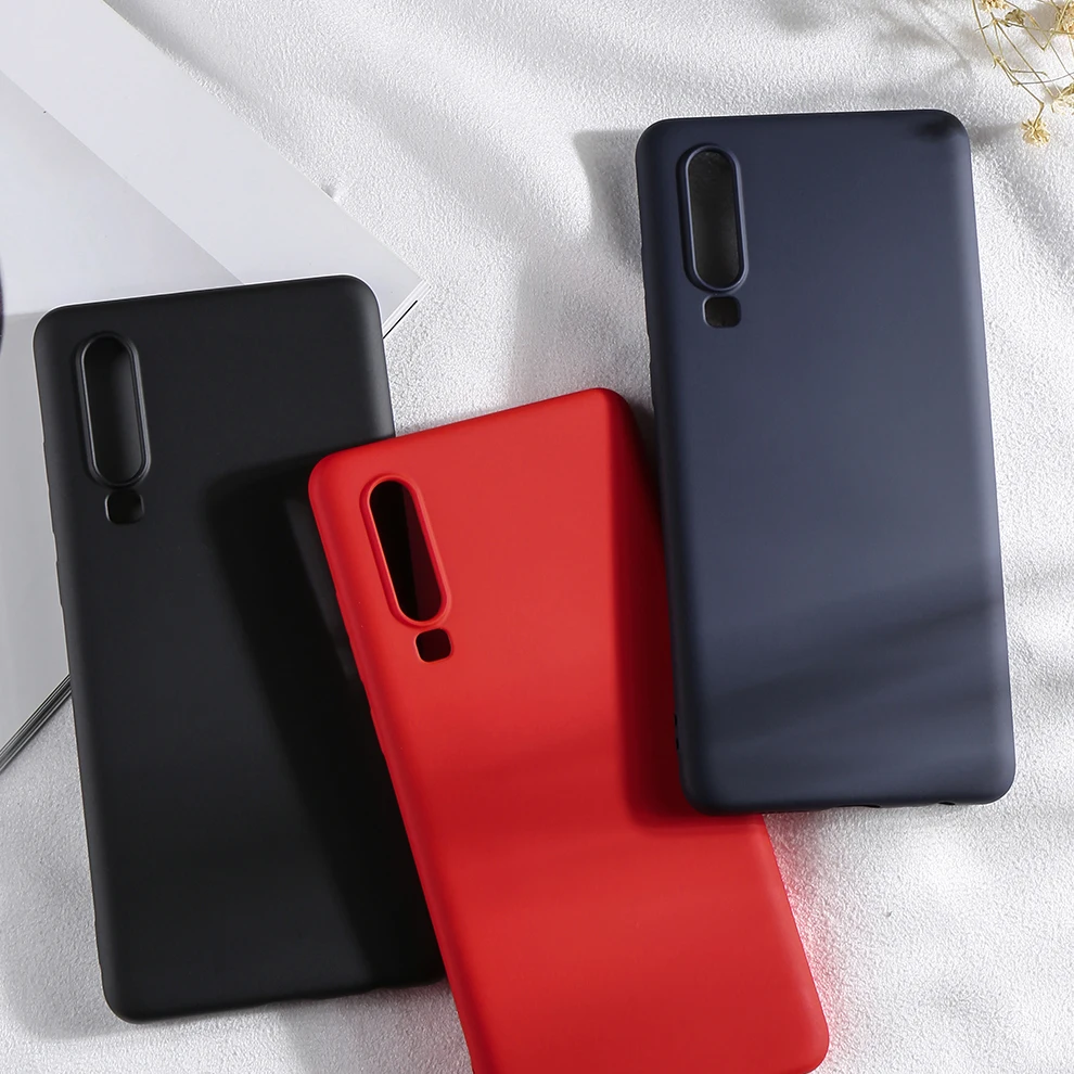 Оригинальный жидкий силиконовый чехол для Huawei P20 Lite Простой Прозрачный Бампер Pro