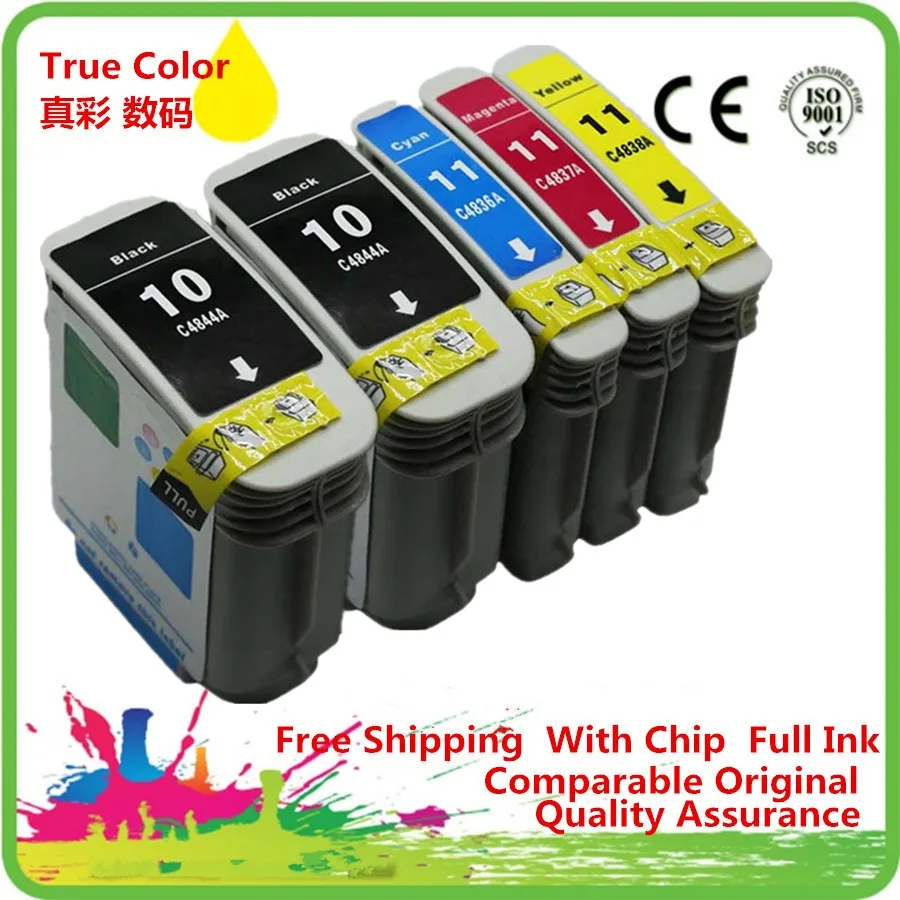 Замена чернильных картриджей для детей 10 11 XL 10XL HP10XL HP10 C4844A C4836A OfficeJet Pro K850 k850dn 9120 9130