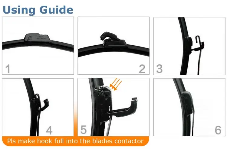 2 ШТ. Автомобиль Для Укладки Бескаркасных Windshield Bracketless Щеток Стеклоочистителя Dodge