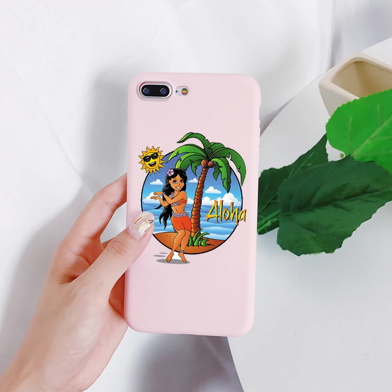 Чехол для телефона Hawaii Aloha iphone6 6S 7 8 Plus 5 5S SE силиконовый мягкий TPU чехол iphone XR XS X XSMAX