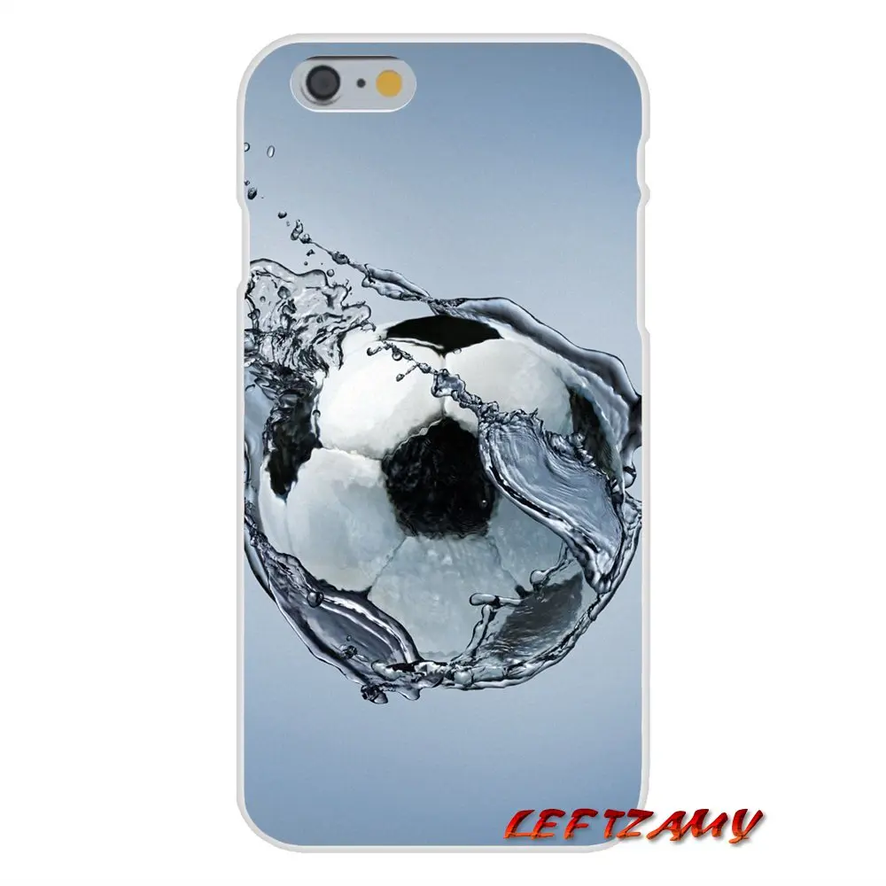 Football Soccer Ball on water burning fire Transparent Soft Skin Cover For Samsung Galaxy A3 A5 A7 J1 J2 J3 J5 J7 2015 2016 2017 | Мобильные