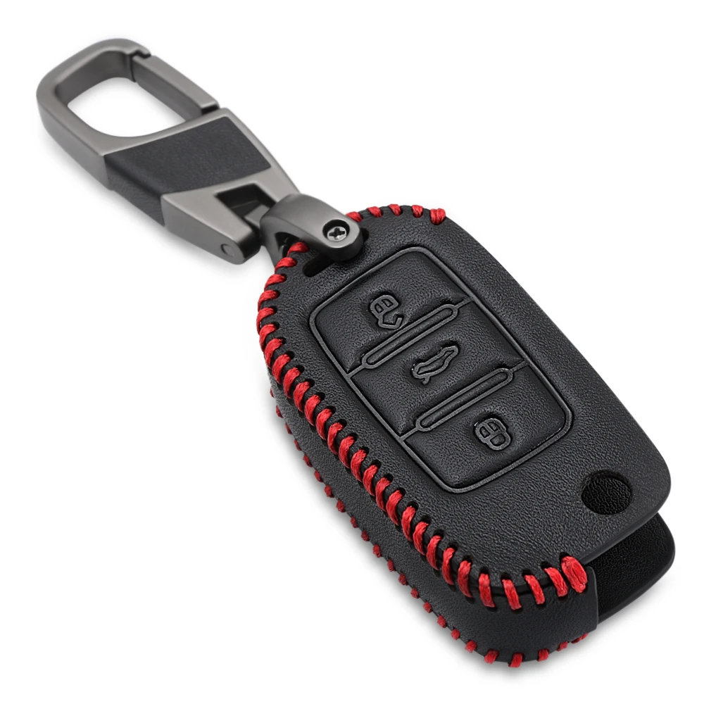 Чехол для ключа стайлинга автомобиля чехол VW Golf Bora Jetta POLO GOLF Passat Skoda Octavia A5 Fabia SEAT Ibiza