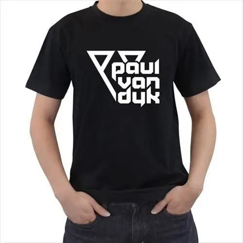 DJ Пол Ван дык музыка мужская футболка S M L XL 2XL 3XL нормальный короткий рукав хлопок