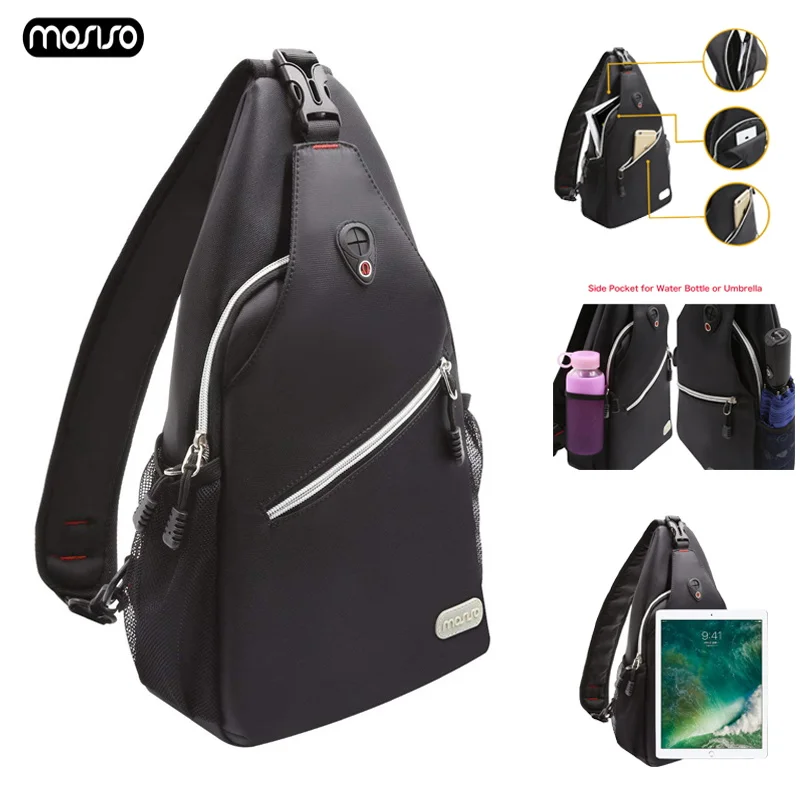 

MOSISO Backpack Men School Student Laptop Backbags for Ipad Women Sling Backpack Anti Theft Travel Backpack Waterproof Chest Bag