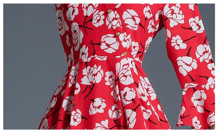 2019 Summer Dress Women Floral Printing Chiffon Beach Female Flare Sleeve Women's Dresses Robe Femme sundress YQ038 | Женская одежда