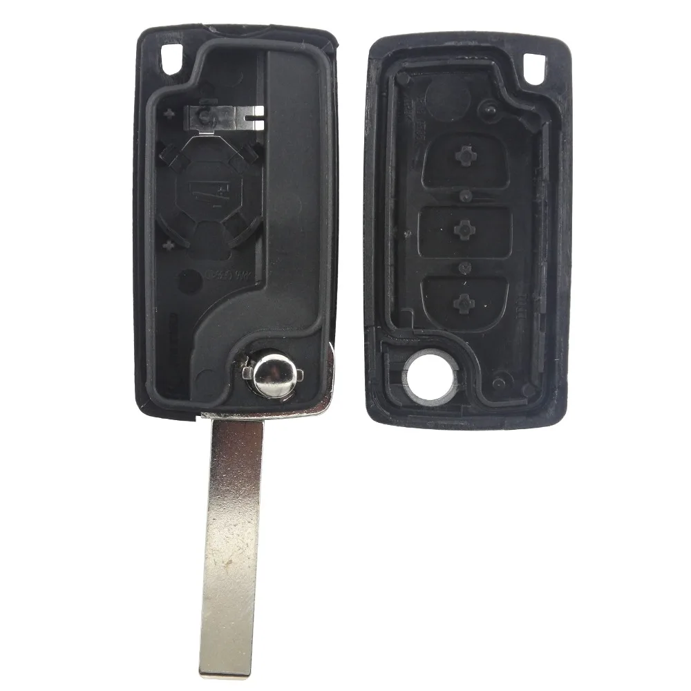2/3BTN CE0536/523 флип чехол для дистанционного ключа от машины оболочки peugeot 307 308 407 408