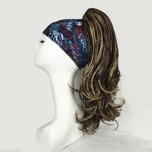 StrongBeauty косы плетеные дреды клипса на конский хвост коготьчелюсть клипса шиньон черныйтемно-коричневый длинные прямые синтетические волосы