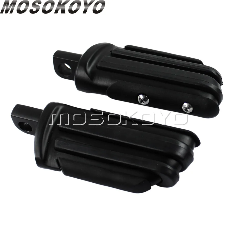 

Black Motorcycle Highway Footpeg Footrests Male-Mount Driver Peg for Harley Dyna Touring Suzuki Honda