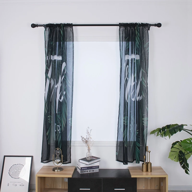 2 шт. цифровая печать марлевые шторы современные оконные драпировка панели тюль |