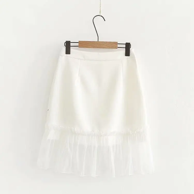 MERRY PRETTY женская футболка и юбка из двух частей наборы мультфильм печати футболки с коротким рукавом эластичный пояс кружева лоскутное мини юбка