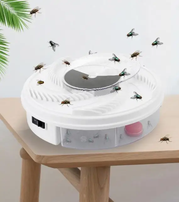 Электрический Fly Trap устройства с захвата Еда Белый USB кабель|Репелленты| |