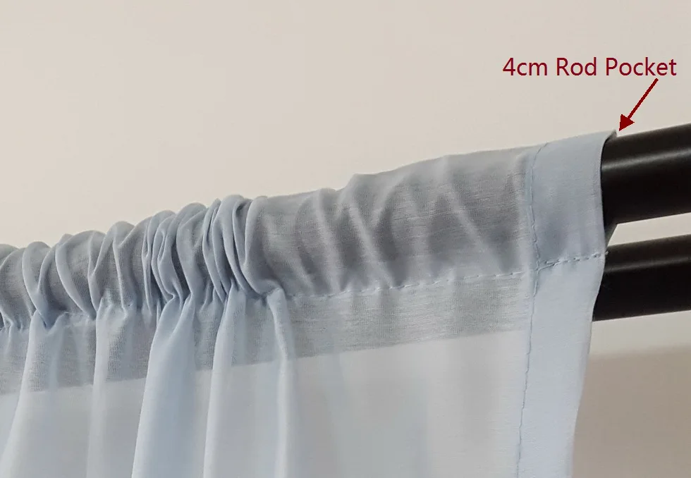 100% полиэстер супер мягкий хлопок на ощупь вуаль карниз для занавесок волнистая