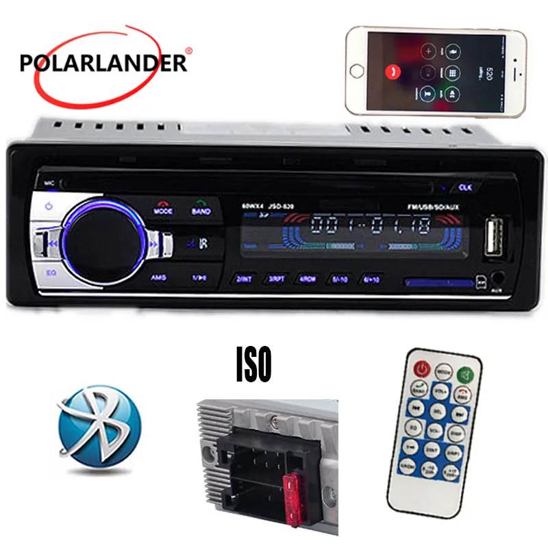 Автомагнитола 12 В 1 DIN с функцией handfree стерео MP3 Bluetooth USB SD картой MMC 11 11|car audio bluetooth|car