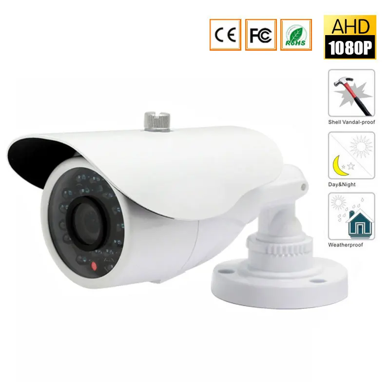 AHD 720P 1200TVL цилиндрическая камера видеонаблюдения 1280*720 1.0MP Водонепроницаемая ИК