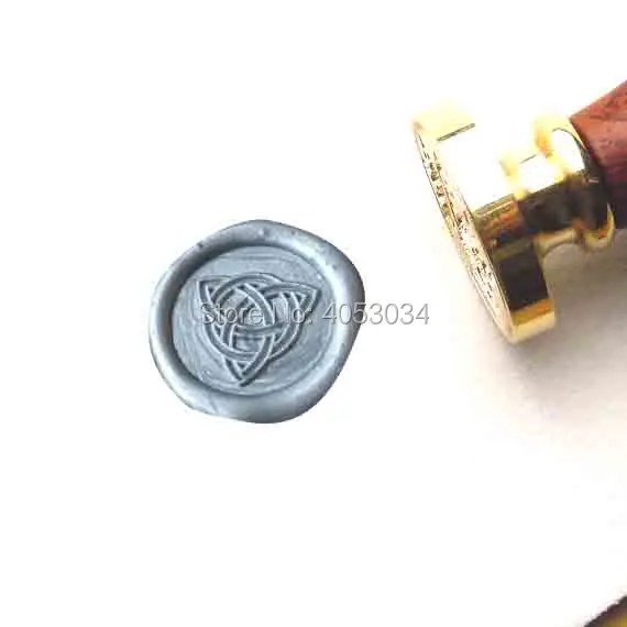 Кельтский Узел восковая печать | Марка восковой печати Троицы Подарок Triquetra W114