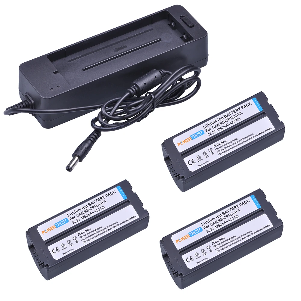 PowerTrust 3x NB CP2L CP1L аккумулятор с зарядным устройством для Canon SELPHY CP100 CP200 CP220 CP330 CP400 CP510