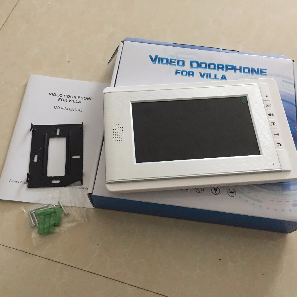 Главная проводной 7 дюймов видео телефон двери домофон Системы 1 монитор + RFID