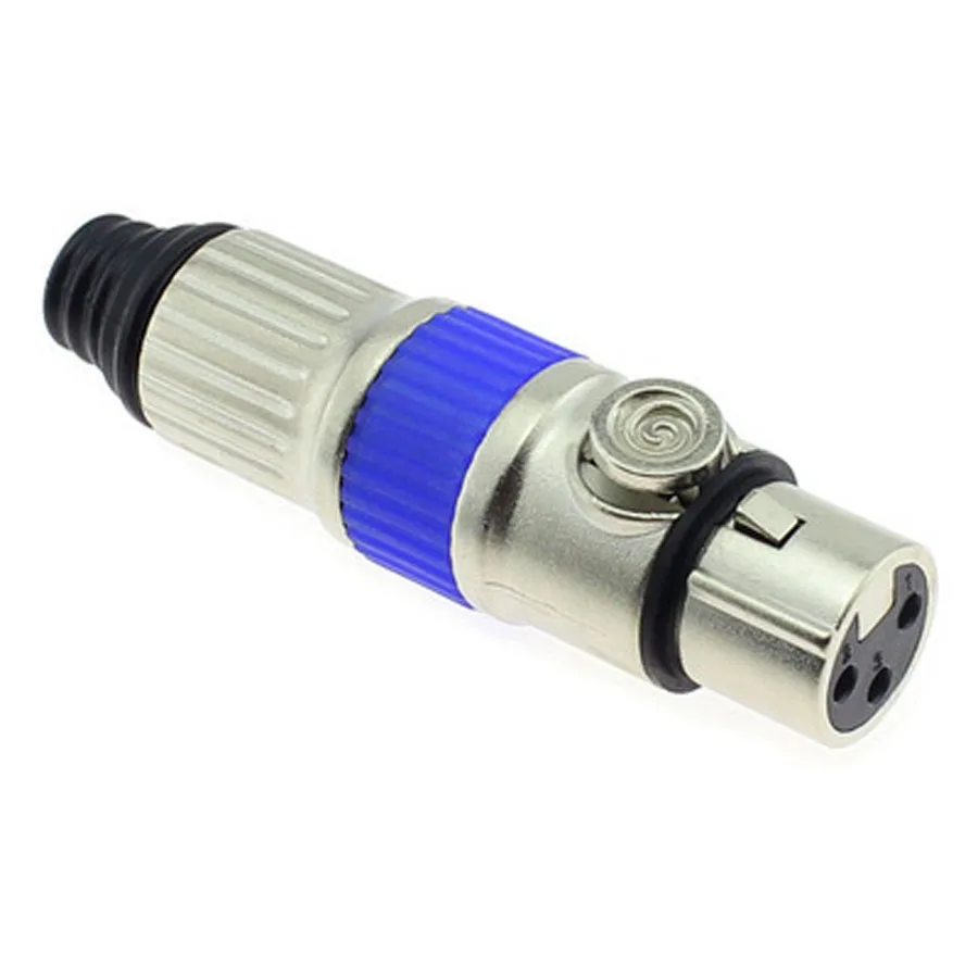 EClyxun 2 шт. XLR 3 контактный микрофонный аудиоразъем позолоченный штырьковый разъем