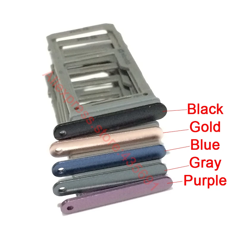 10 шт./лот для samsung Galaxy S9 S9 плюс одной Sim слот для карт памяти и Micro SD Держатель для карт разъем Запчасти для авто