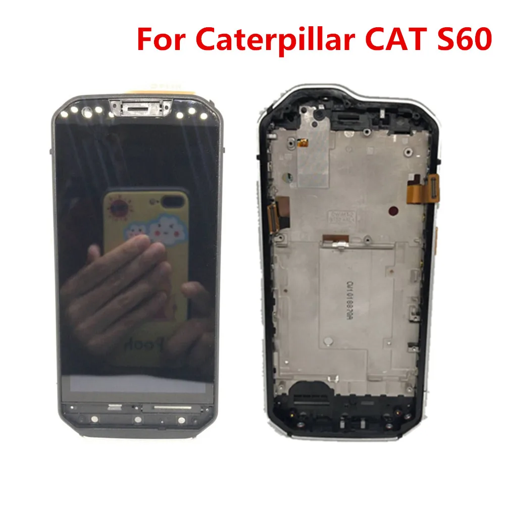 Новый ЖК-дисплей в сборе для гусеницы CAT S60 + панель сенсорного экрана стекло с