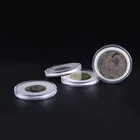 Лот X 1 шт. капсула для монет держатель для защиты чехол подходит для Диаметр 16 мм 21 мм 26 мм 31 мм 36 мм с круглым носком черный губка